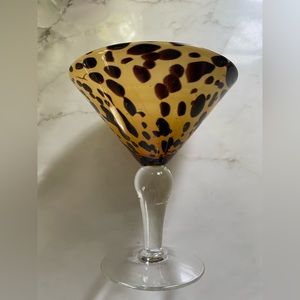 Blown Glass Martini Margarita Glasses